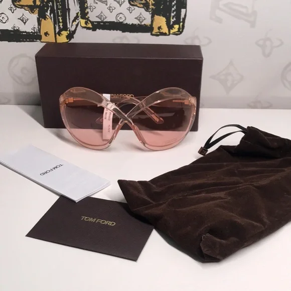 New Authentic Tom Ford Pink Sunglasses TF902 72y